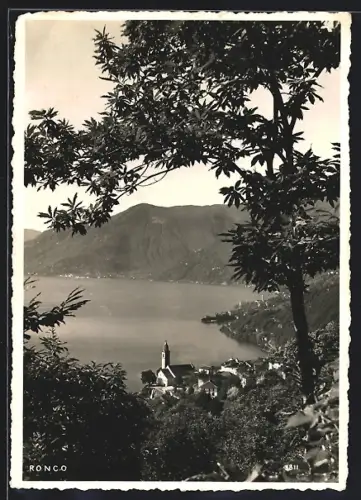 AK Ronco, Panorama mit Kirche