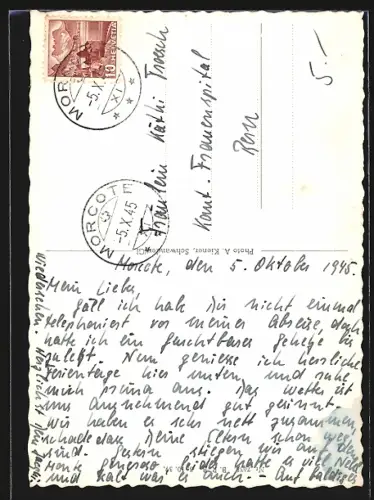 AK Morcote, Panorama mit Turm