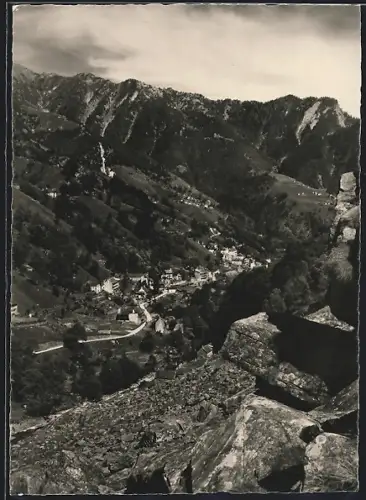 AK Vergeletto /Valle Onsernone, Panorama mit Bergen