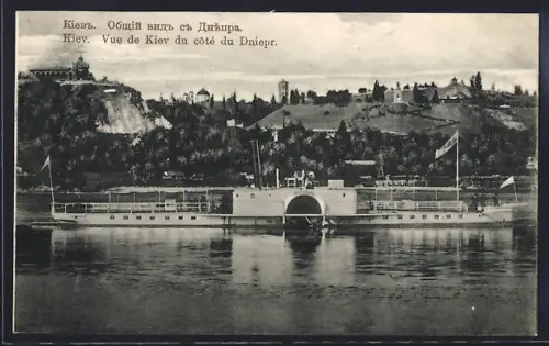 AK Kiev, Vue de Kiev du côté du Dniepr