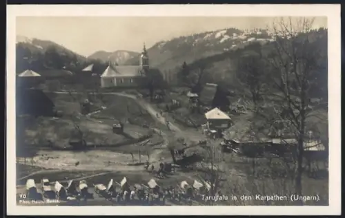 AK Tarujfalu in den Karpathen, Panorama