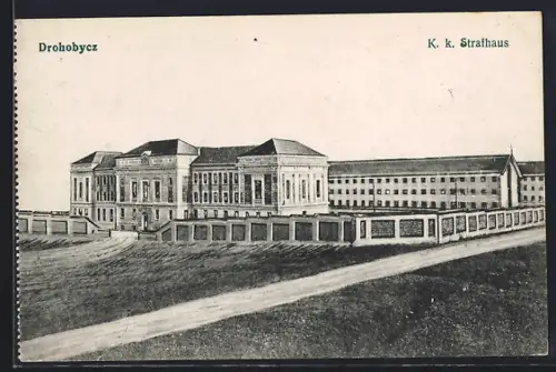 Künstler-AK Drohobycz, K. k. Strafhaus