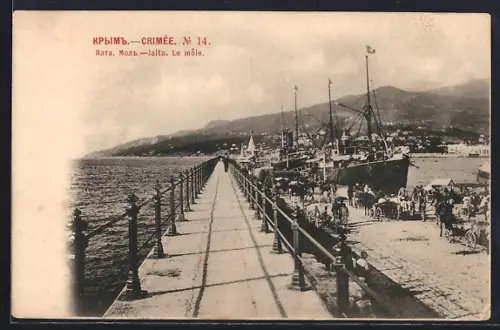 AK Jalta /Crimée, Le môle