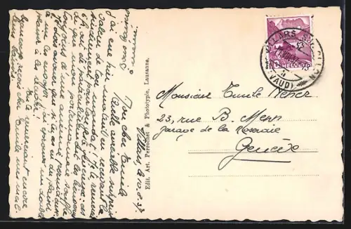 AK Villars Chesières, Panorama et les Alpes