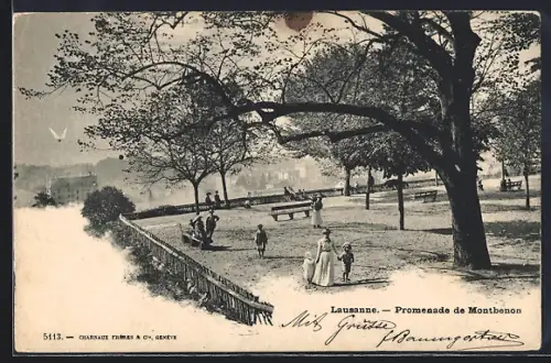 AK Lausanne, Promenade de Montbenon