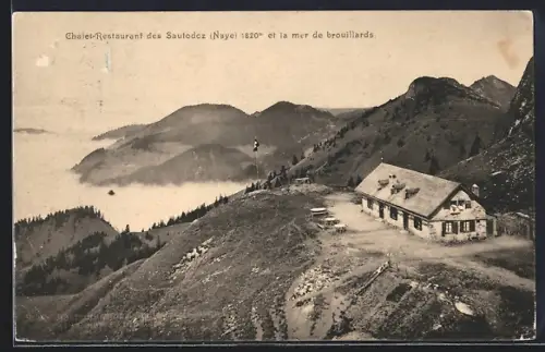 AK Vevey, Chalet-Restaurant des Sautodoz Naye et la mer de brouillards