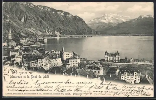 AK Montreux, Panorama et la Dent du Midi