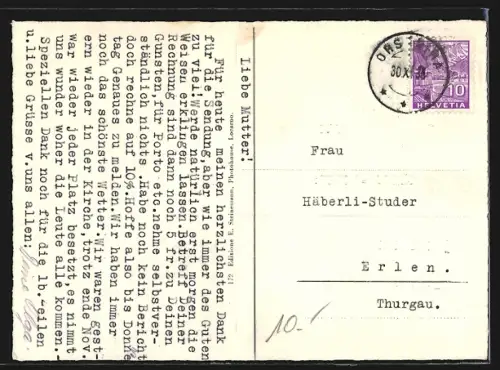 AK Orselina s / Locarno, Teilansicht