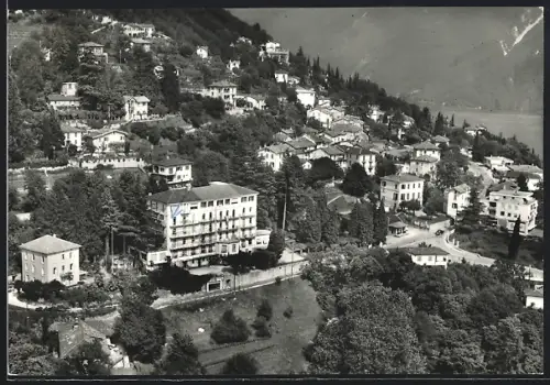 AK Ruvigliana-Lugano, Panorama mit Bäumen