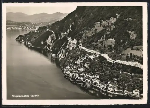 AK Gandria, Teilansicht, Fliegeraufnahme