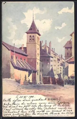 Künstler-AK Genève, S. Gervais