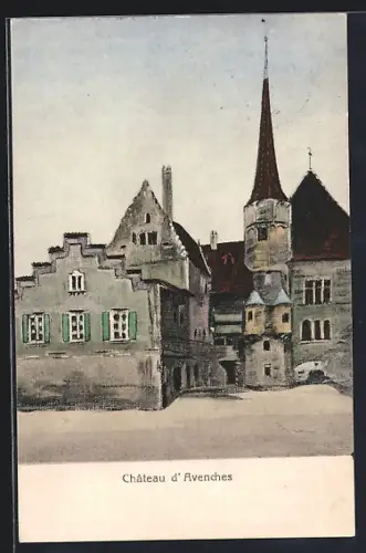 Künstler-AK Avenches, Château d`Avenches
