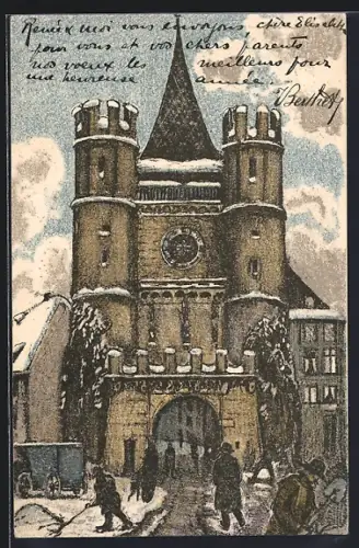 Künstler-AK Basel, Rathaus
