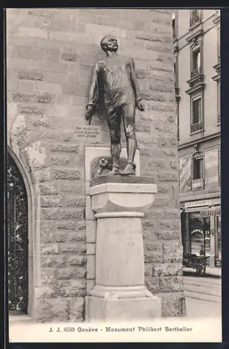 AK Genève, Monument Philibert Berthelier