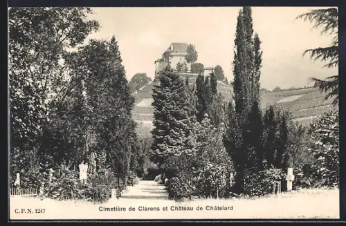AK Clarens, Cimetière et Château de Châtelard