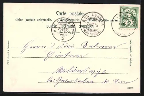 AK Les Avants, Grand Hôtel en hiver