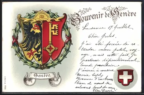 Lithographie Genéve, Wappen