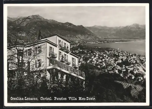 AK Orselina-Locarno, Christliche Pension Villa Mon-Désir