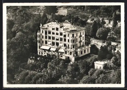 AK Orselina b. Locarno, Fliegeraufnahme vom Erholungsheim Montesano