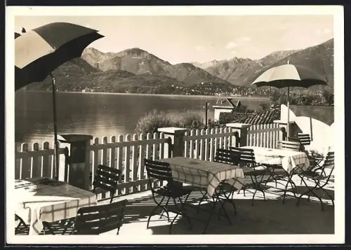 AK Gerra /Lago Maggiore, Ristorante-Pensione Terrazza al Lago A. Schnauder