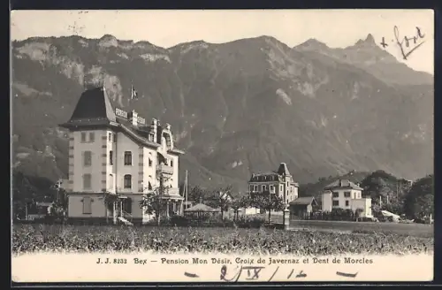 AK Bex, Pension Mon Désir. Croix de Javernaz et Dent de Morcles