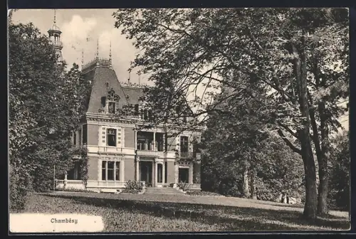 AK Chambésy, Ortspartie mit Villa