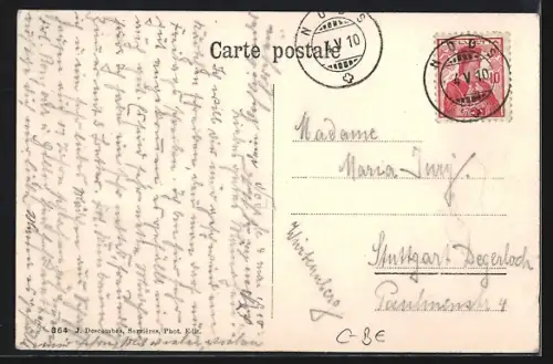 AK Nods, vue générale, Blick auf den Ort