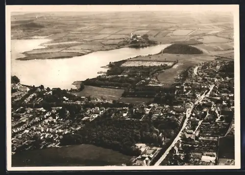 AK Bad Segeberg, Totalansicht vom Flugzeug aus