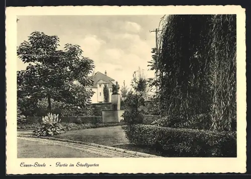 AK Essen-Steele, Partie im Stadtgarten