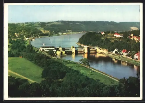 AK Essen /Baldeneysee, Panorama von der Platte aus gesehen