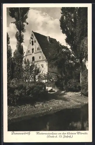 AK Donauwörth, Hintermeierhaus an der kleinen Wörnitz
