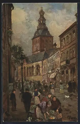 Künstler-AK Köln, Ursula-Platz