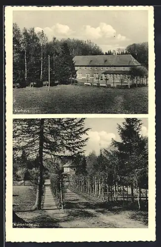 AK Bad Randringhausen über Bünde, Kurhaus, Kuranlage