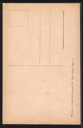 AK Kiel, Rathaus mit Strassenpartie