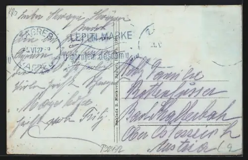 AK Zagreb, Jelacicev trg., Markt