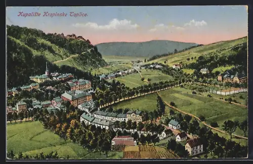 Künstler-AK Krapinske Toplice, Kupaliste