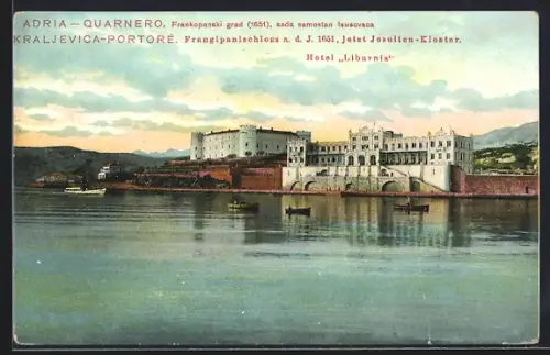 AK Porto Ré, Frangipanischloss und Hotel Liburnia