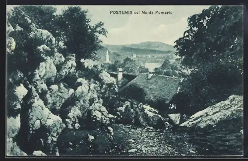 AK Postumia, Panorama col Monte Pomario