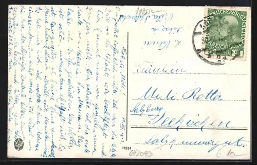 AK Abbazia, Promenade am Meer