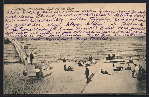 AK Schilksee, Strandpartie mit Blick auf das Meer
