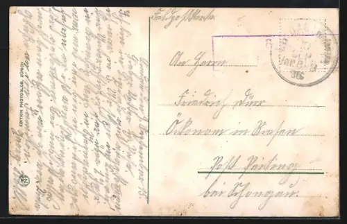 AK Lindau i. B., Teilansicht mit Dampfern