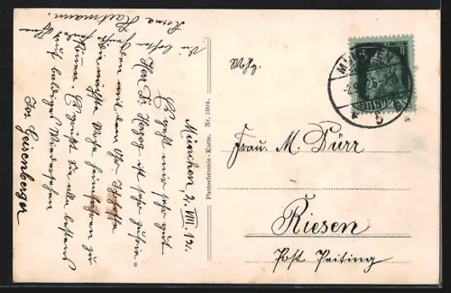 AK München, Karlsplatz von der St. Matthäuskirche gesehen