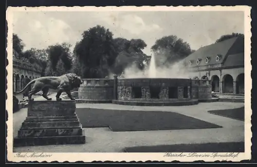 AK Bad Nauheim, Partie am grossen Sprudel