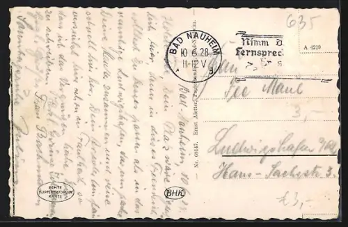 AK Bad Nauheim, Partie am grossen Sprudel