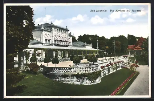 AK Bad Nauheim, Das Kurhaus mit Terrasse