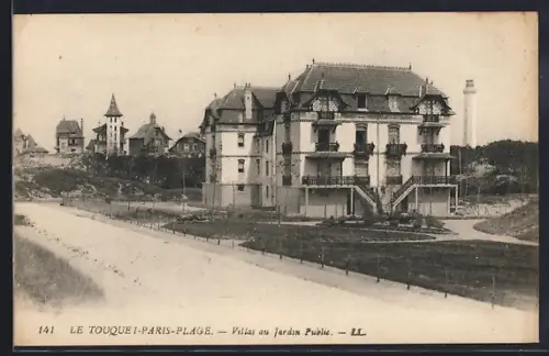 AK Le Touquei-Paris-Plage, Villas au Jardin Public