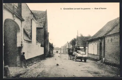 AK Croisilles, Rue d`Arras