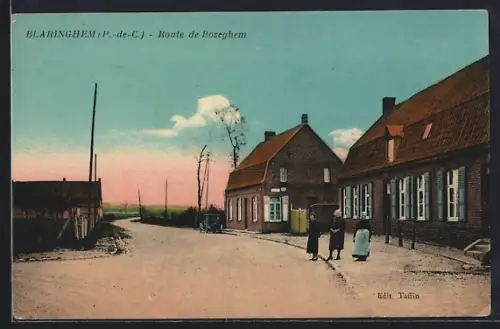 AK Blaringhem /P.-de-C., Route de Boseghem