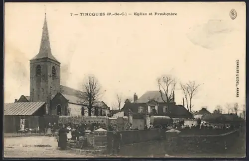AK Tincques /P.-de-C., Eglise et Presbytère