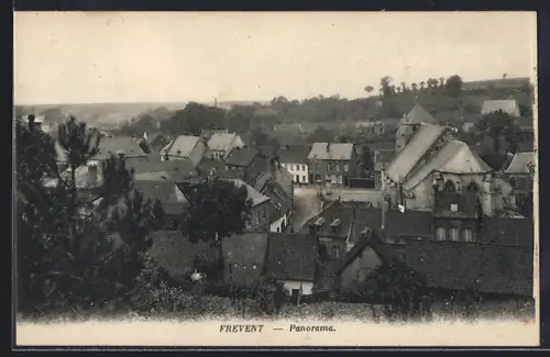 AK Frevent, Panorama mit Strassenpartie